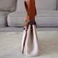HERMES Herbag Mini Zip 20 Vache Hunter Ecru Beige/Fauve Palladium Hardware W Stamp
