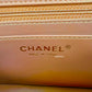 CHANEL 22S Caramel Brown Lamb Skin Rectangular Mini Light Gold Hardware