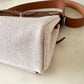 HERMES Herbag Mini Zip 20 Vache Hunter Ecru Beige/Fauve Palladium Hardware W Stamp