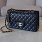 CHANEL Black Caviar Medium/Large Classic Flap Gold Hardware