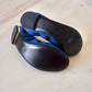 LOUIS VUITTON Blue Pompom Velvet Calfskin Flirty Ballet Flat Sz 38
