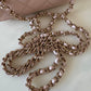 CHANEL 22C Light Beige Caviar Rectangular Vanity On Chain Light Gold Hardware
