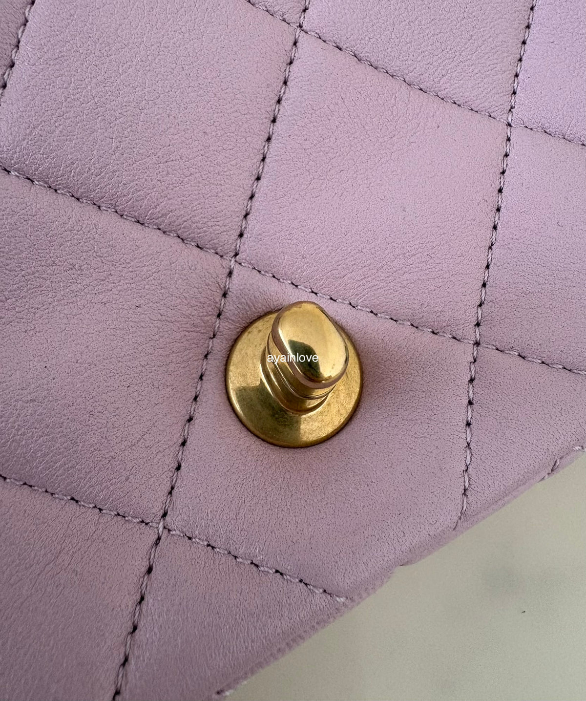 CHANEL 24S Pink Lambskin Twin Pearls Quilted Mini Flap Bag Adjustable Gold Hardware