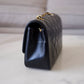 CHANEL Vintage Black Quilted Lambskin Small Diana Flap Bag 24KT Gold Plated Hardware Series 3