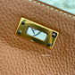 HERMES Kelly 25 Gold Togo Retourne Gold Hardware D Stamp