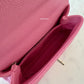 CHANEL Pink Caviar Chevron Small Coco Handle 24 cm Light Gold Hardware