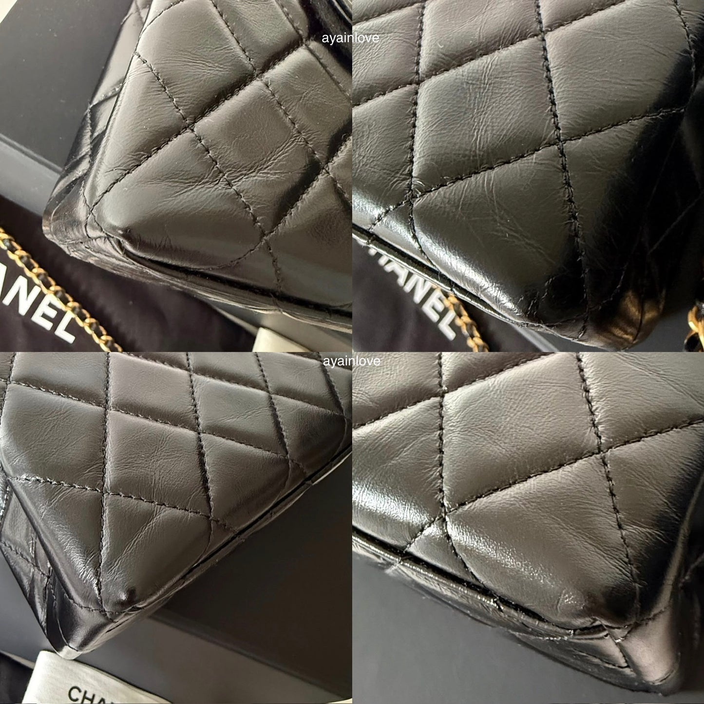 CHANEL Black Calfskin Mini Kelly 19cm Shopping Bag Gold Hardware