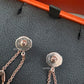 HERMES Chaine d’ Ancre Punk 18KT Rose Gold Earrings