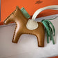 HERMES Rodeo PM Tricolour Sesame/Vert Criquet/Craie Bag Charm