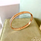 Van Cleef Arpels VCA Signature Perlee 18KT Rose Gold Bracelet Size Large