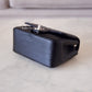 CHANEL 16S Black Caviar Chevron Classic Square Mini Flap Bag Silver Hardware