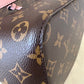 LOUIS VUITTON LV NeoNoe MM Pink Monogram Bucket Bag Gold Hardware