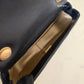 CHANEL 24S Black Lambskin Twin Pearls Quilted Mini Flap Bag Adjustable Gold Hardware