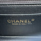 CHANEL 18B Black Caviar Quilted Rectangular Mini Flap Bag Light Gold Hardware