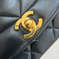 CHANEL Vintage Black Quilted Lambskin Small Diana Flap Bag 24KT Gold Plated Hardware Series 3