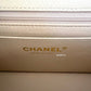 CHANEL 21S Light Beige Caviar Top Handle Rectangular Mini Bag Gold Hardware