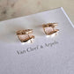 Van Cleef Arpels VCA Lucky Spring Plum Blossom Mother of Pearl 18KT Rose Gold Earrings