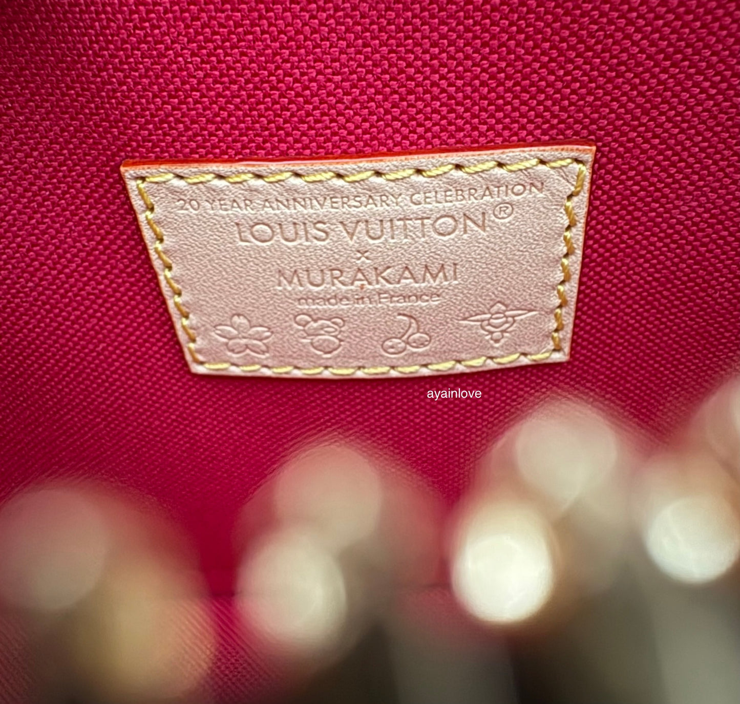 LOUIS VUITTON LV x TM Nano Alma Monogram Cherise Gold Hardware