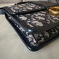 DIOR Montaigne 30 Blue Oblique Jacquard Medium Flap Bag Gold Hardware