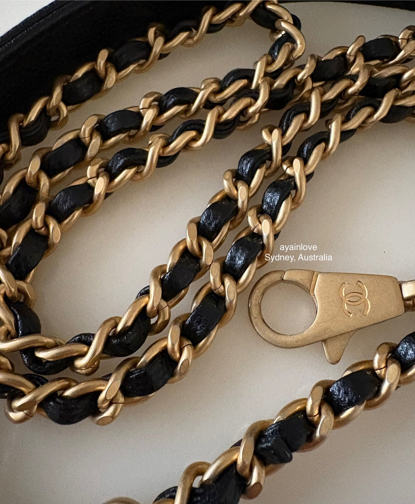 CHANEL Black Caviar Coco Chain Leather Handle Mini 19cm *Microchipped* Brushed Gold Hardware