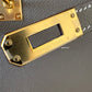 HERMES Kelly 25 Etoupe Epsom Bag Gold Hardware W Stamp