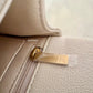 CHANEL 21S Light Beige Caviar Top Handle Rectangular Mini Bag Gold Hardware