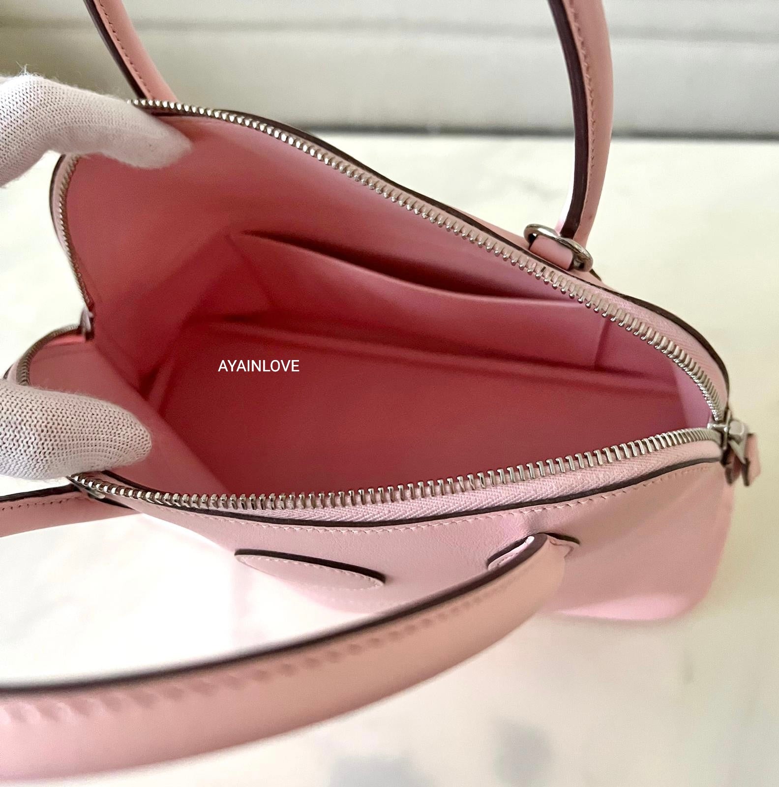 HERMES Hermes Bolide 27 Rose Extreme C Engraved (around 2018) Ladies Swift  Handbag