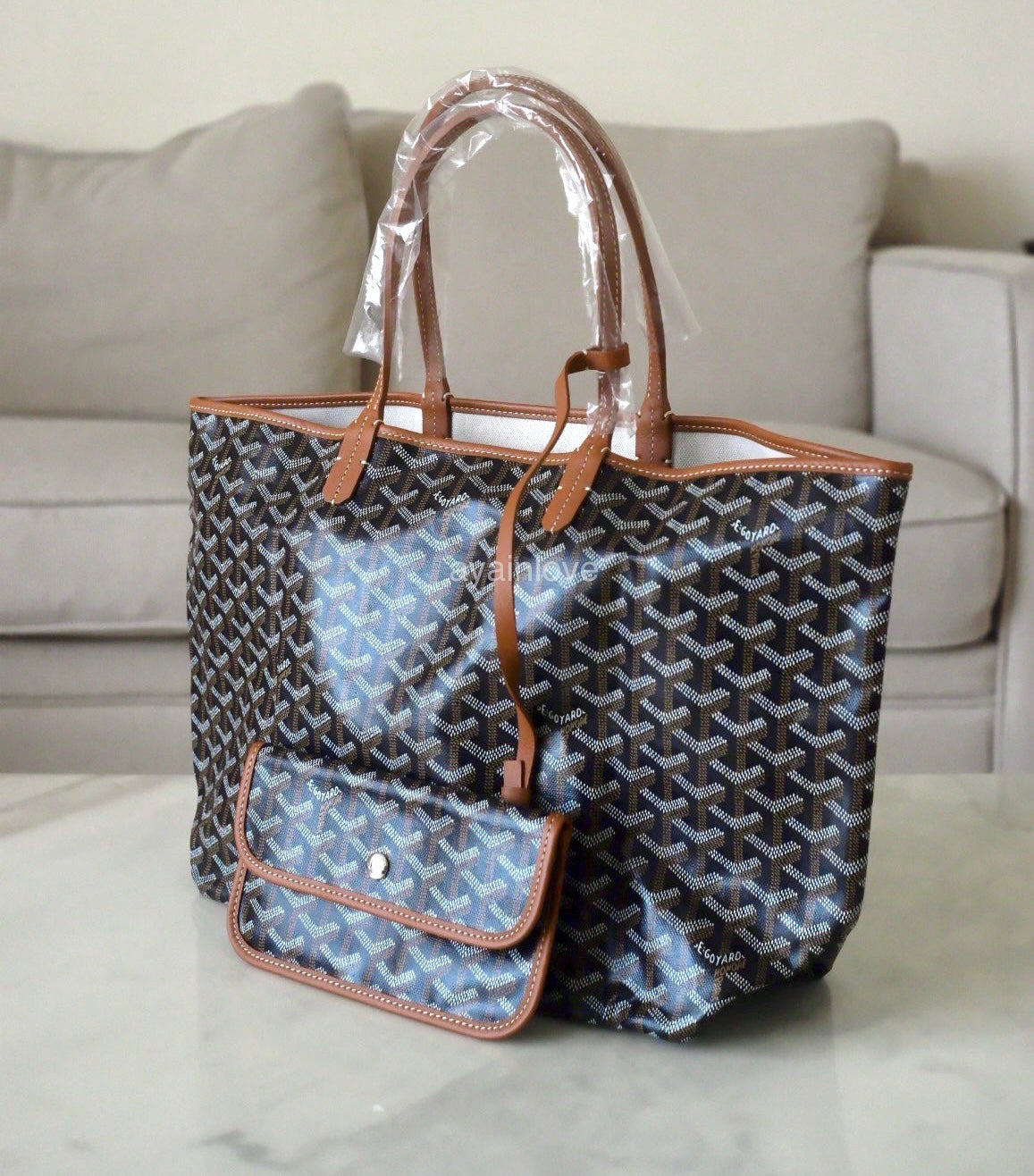 Goyard black brown tote Clearance
