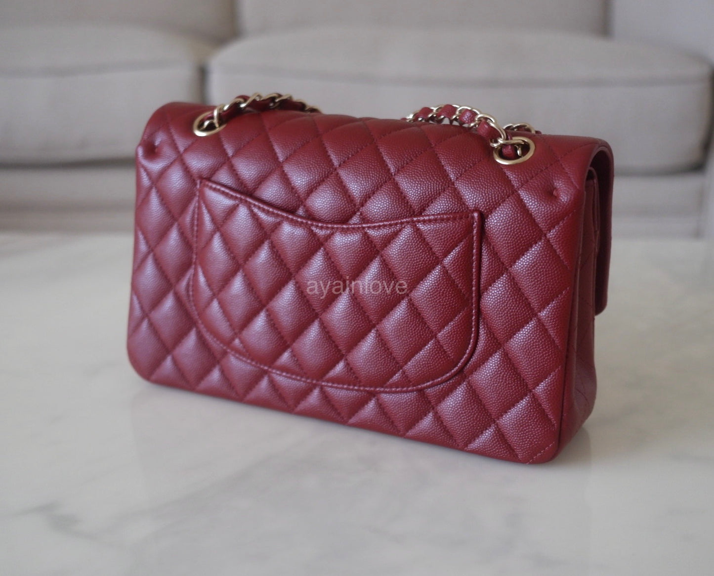 Chanel 19b burgundy Outlet