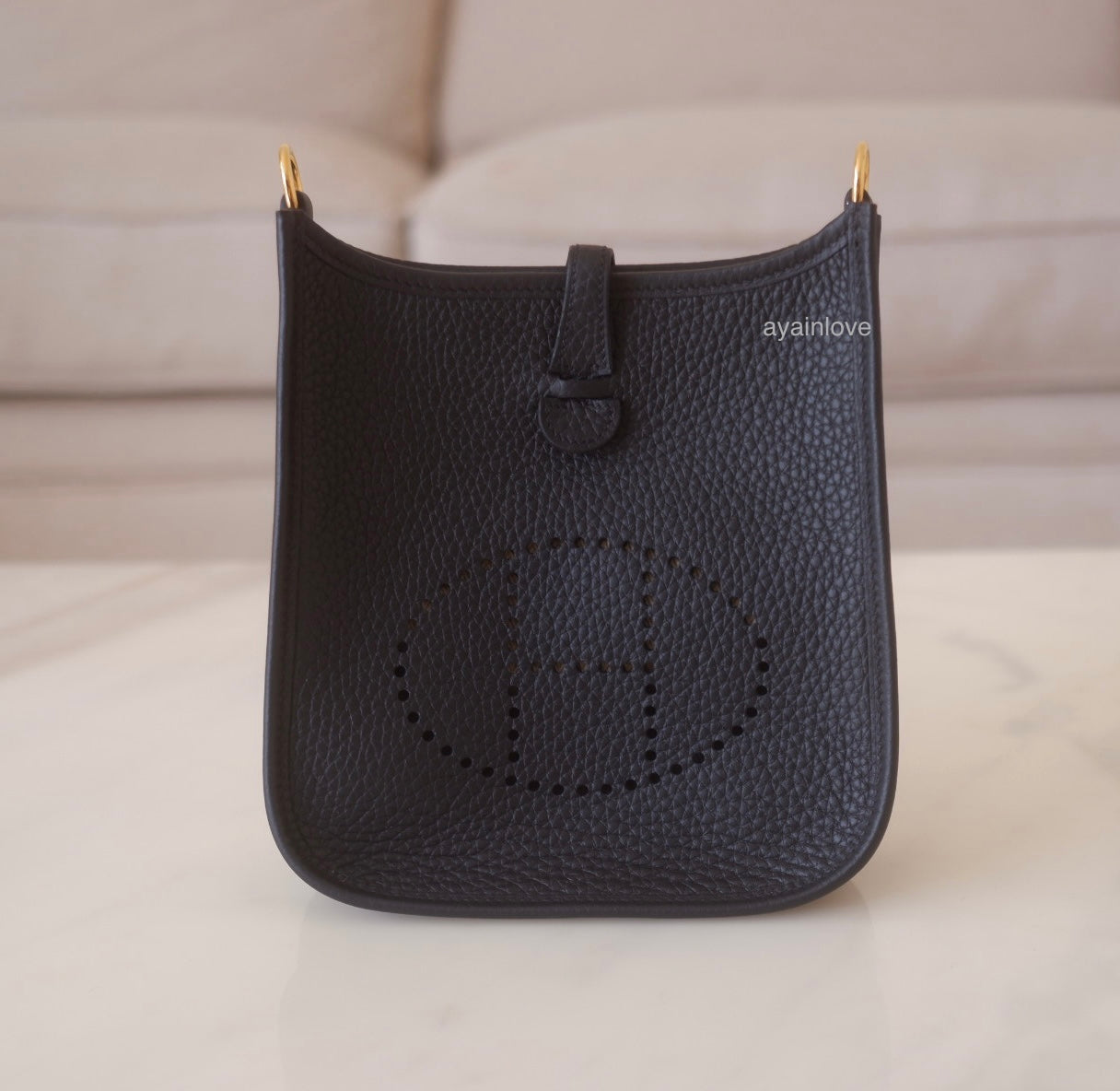 Hermes evelyne mini size 2025