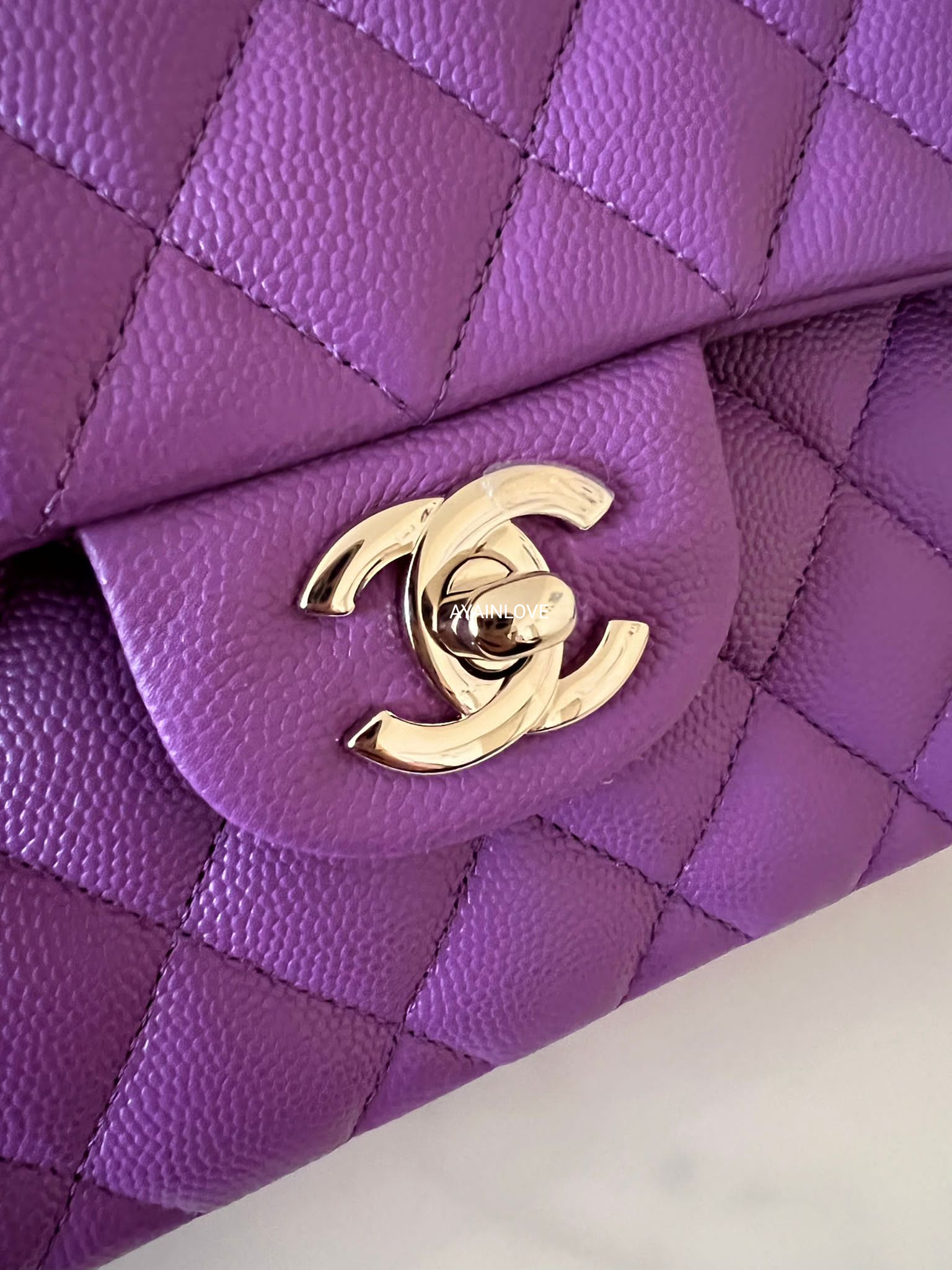 Timeless 21S NC022 Chanel Classic lined Flap Caviar Leather Lilac Pink  ref.501535 - Joli Closet