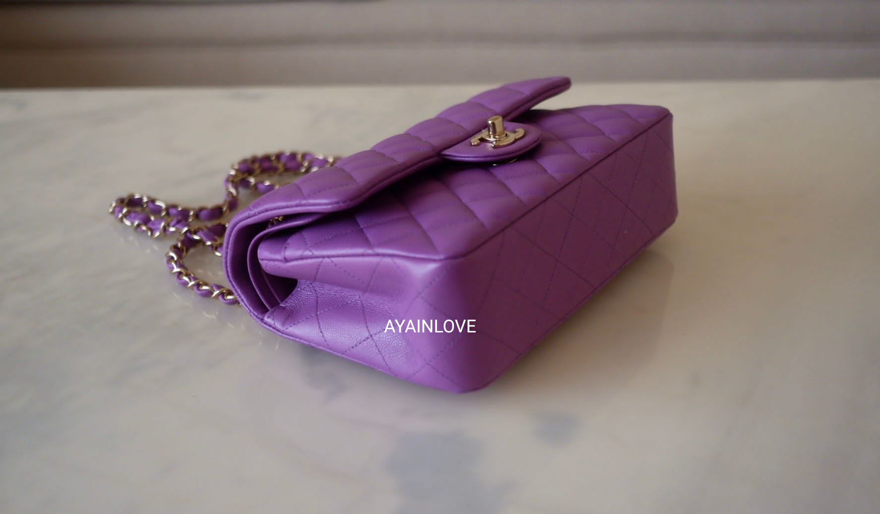 CHANEL 22S Purple Mini Rectangular Flap Bag LGHW *New - Timeless Luxuries
