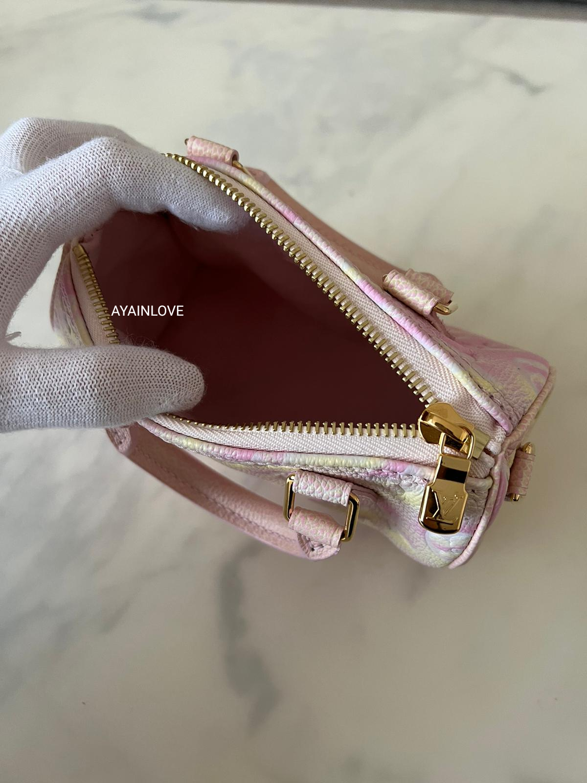 Louis Vuitton Nano Speedy Summer Stardust Way Bag M81508 Amplant Pink
