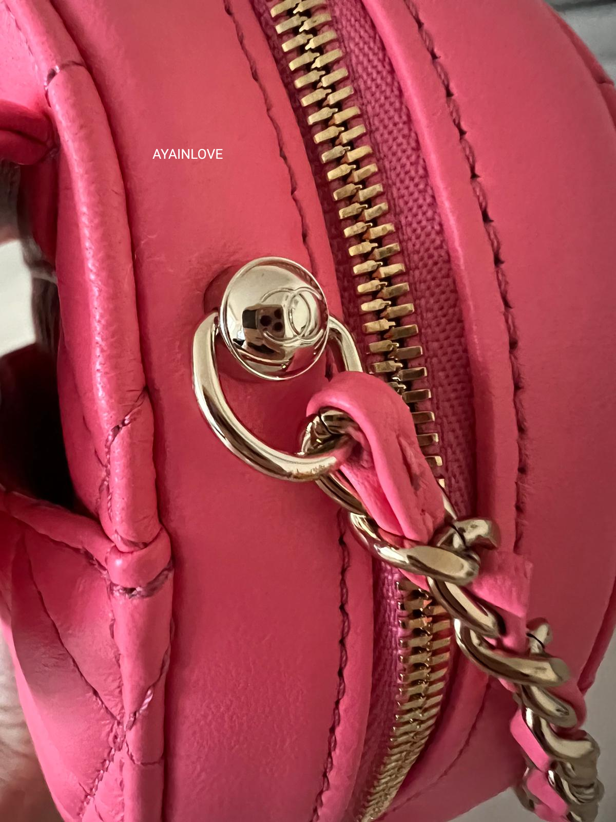 chanel round bag pink