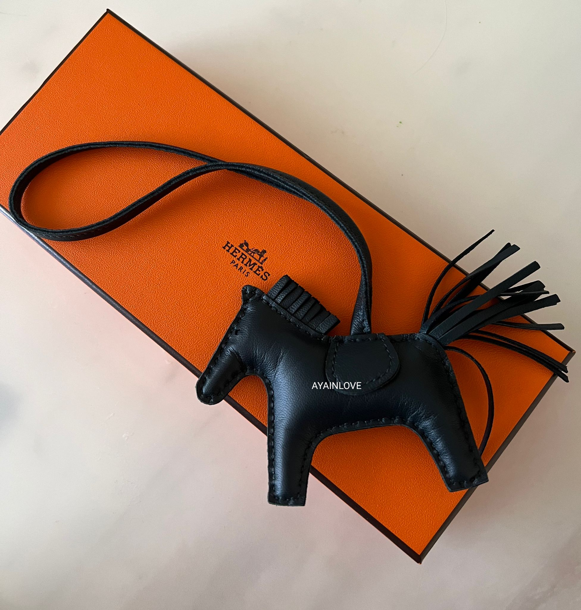 HERMES Rodeo Horse PM Bag Charm Vert Cypres Dark Green AYAINLOVE