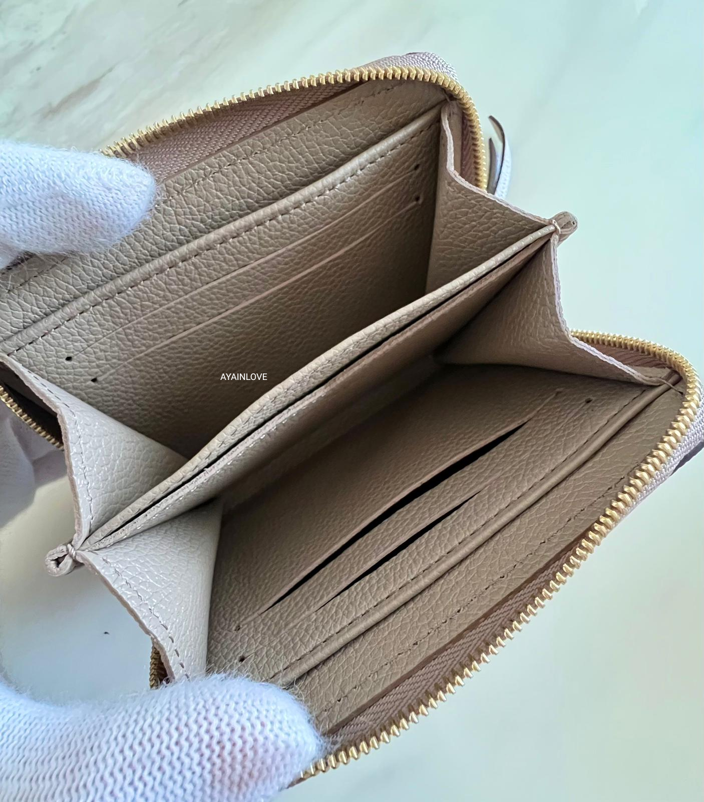 LOUIS VUITTON LV Zippy Coin Purse Monogram Tourterelle Emprinte