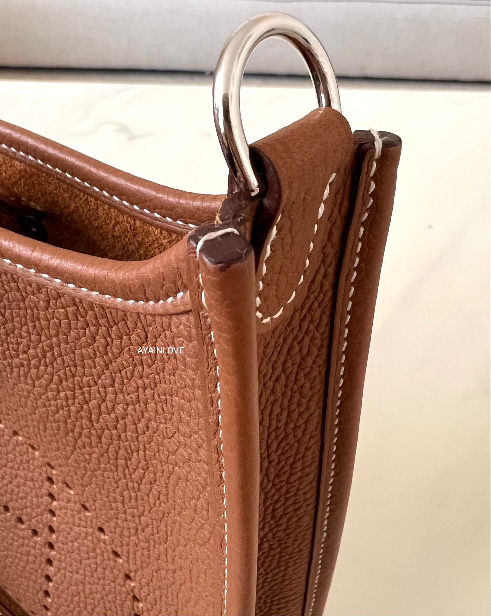 HERMES Mini Evelyne TPM 16 Amazone Gold Maurice Palladium