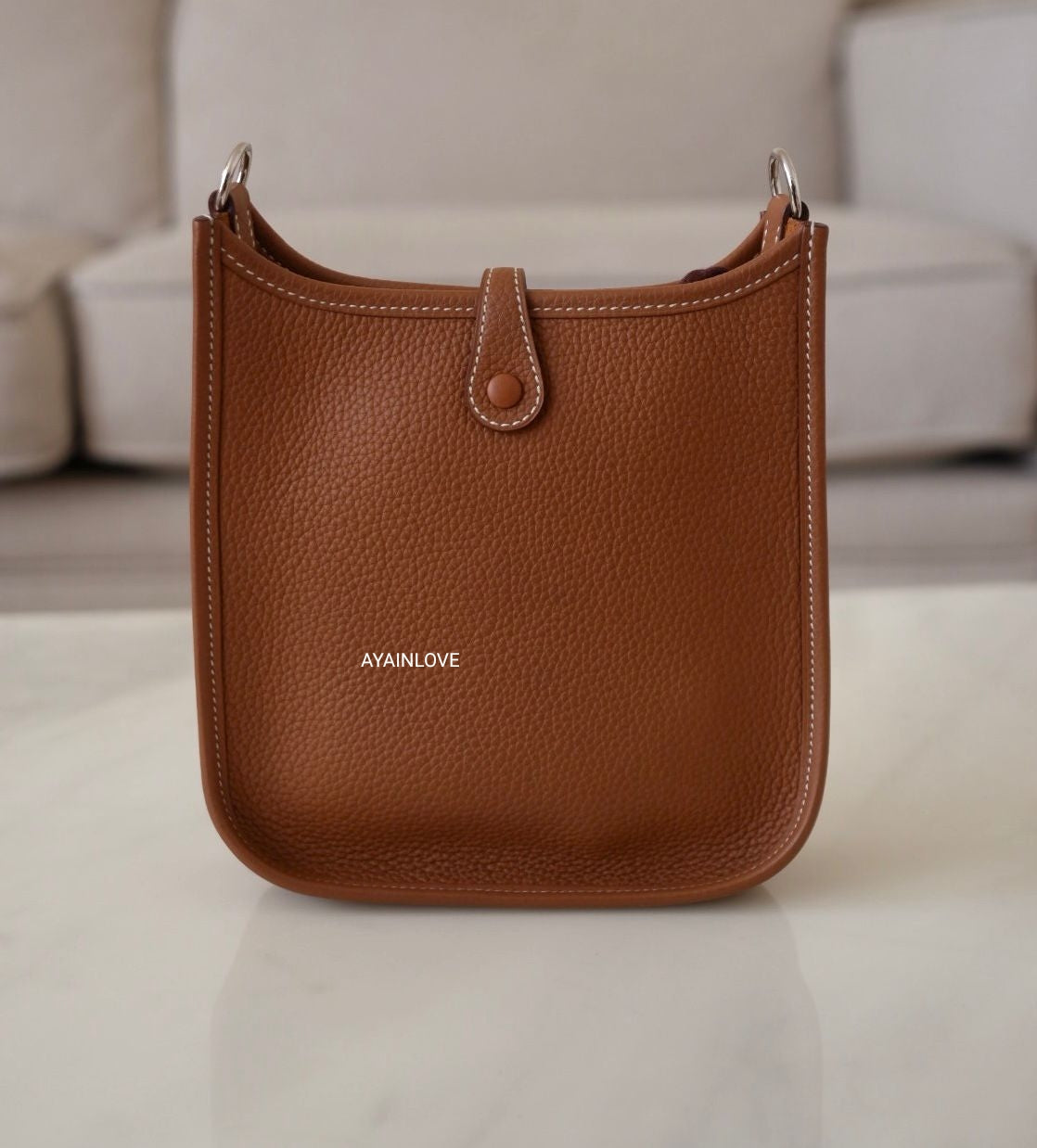 HERMES Mini Evelyne TPM 16 Amazone Gold Maurice Palladium