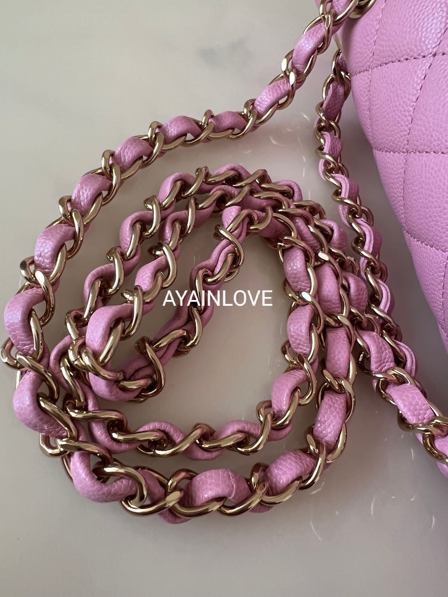 CHANEL 22S Pink Caviar Small Classic Flap Light Gold Hardware – AYAINLOVE  CURATED LUXURIES
