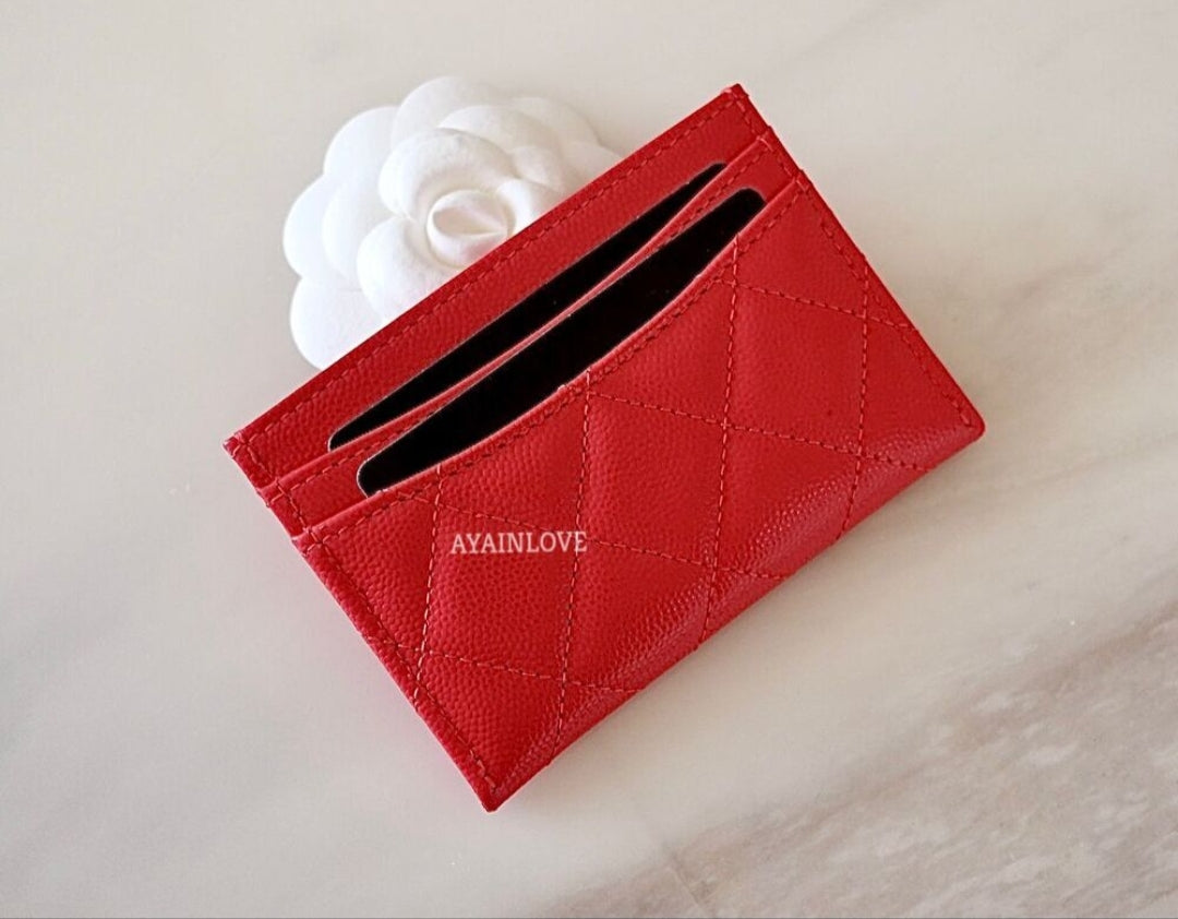 chanel leather pouch