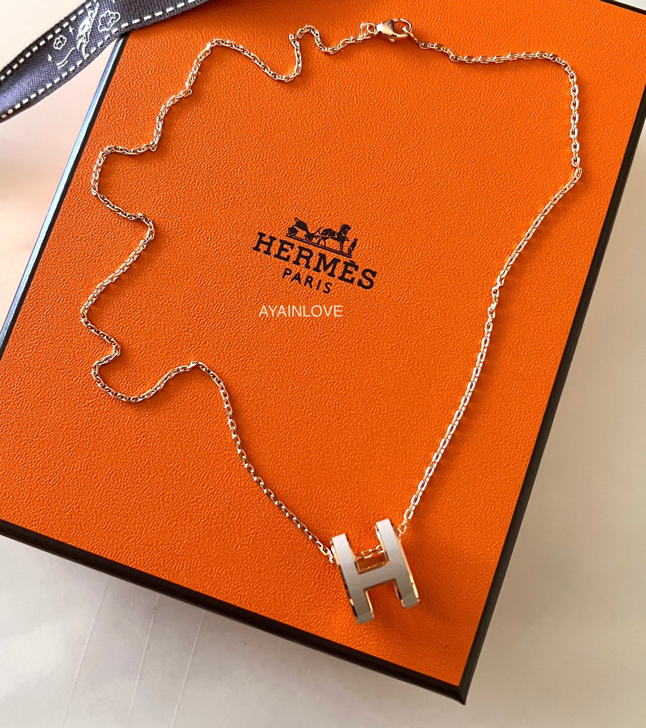 Hermes necklace on sale rose gold