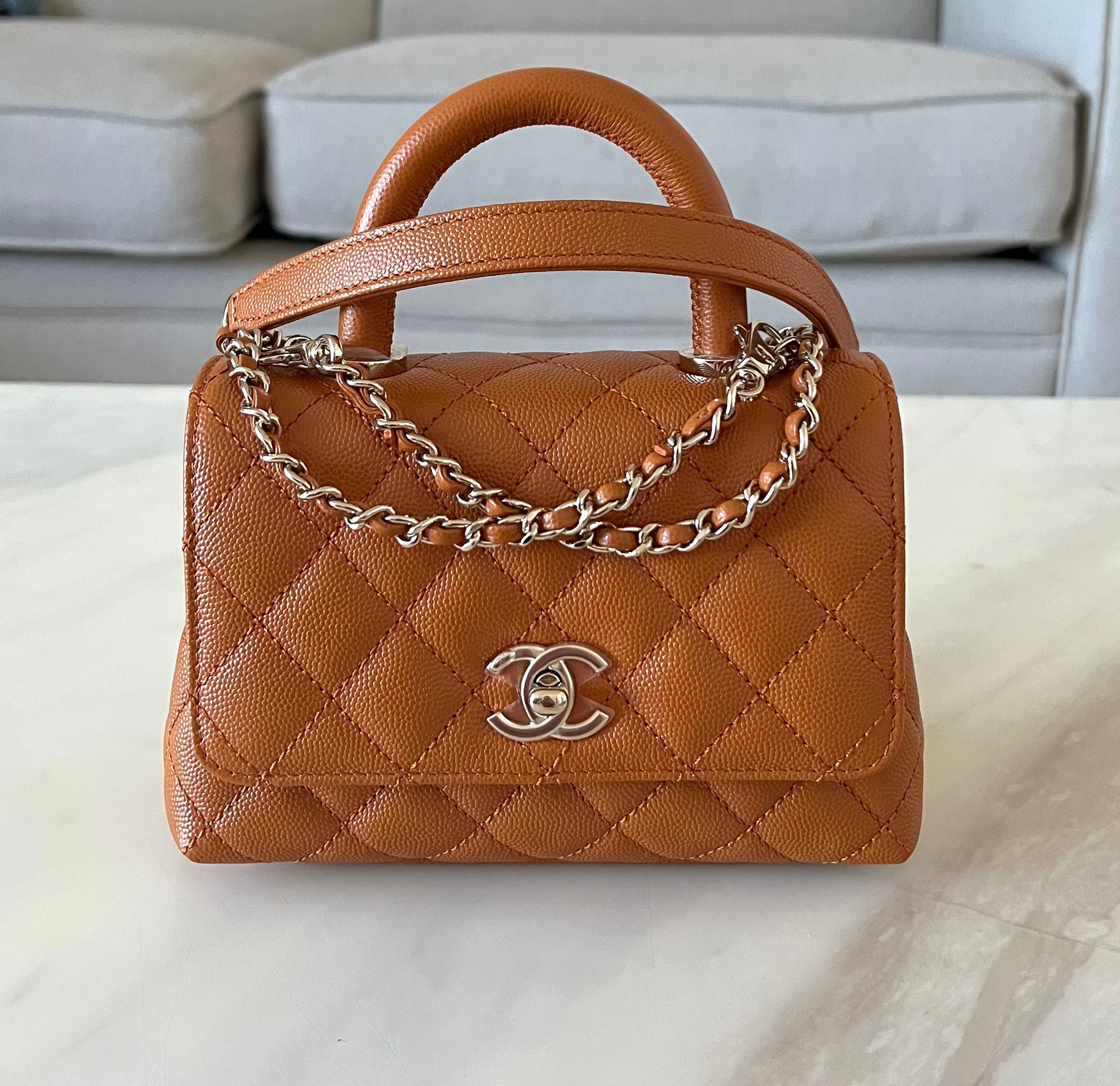 Chanel Coco Handle Bag Caviar Extra Mini Black caviar Gold Hw bag Year 2021