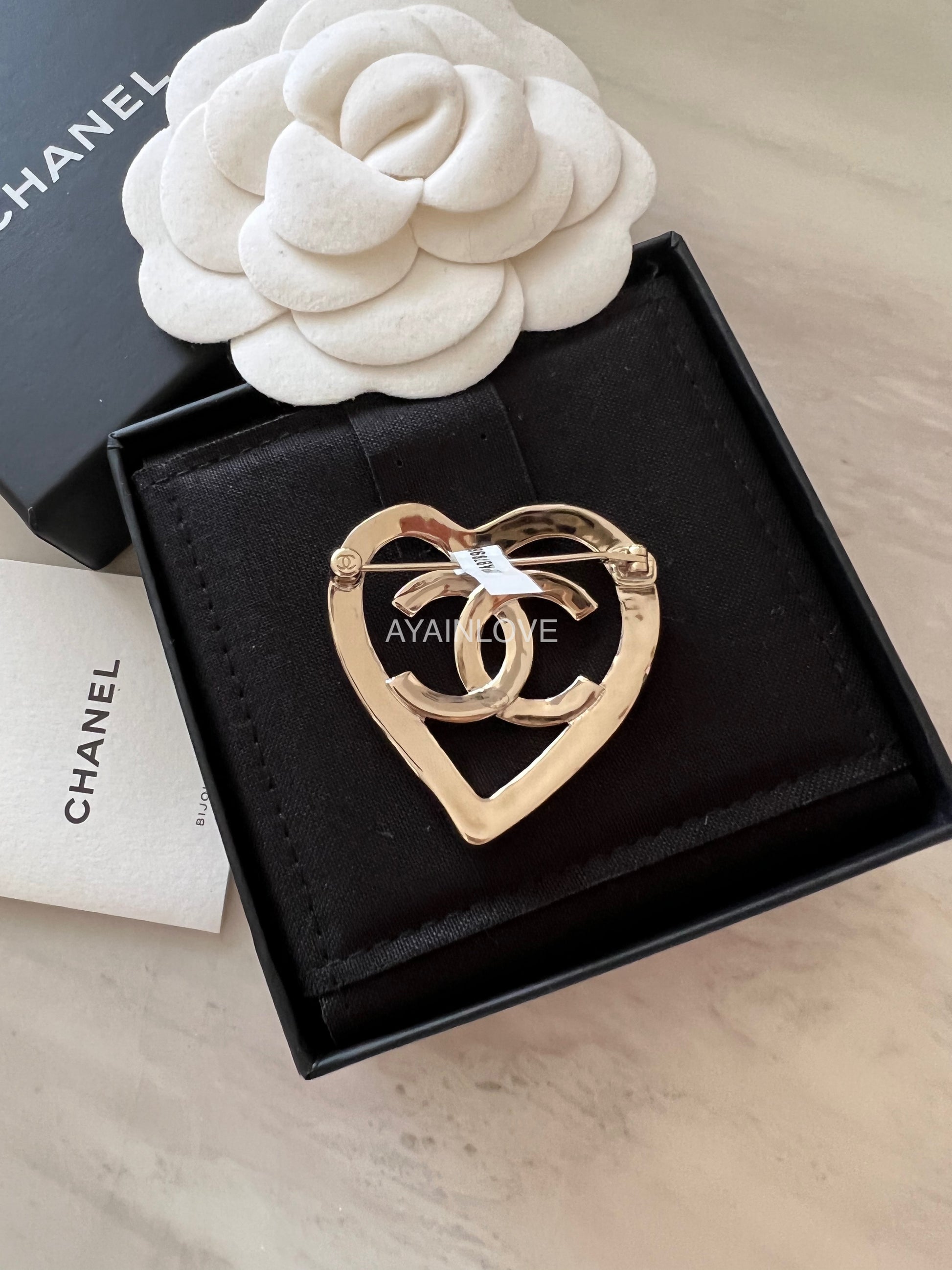 Chanel Light Gold Imitation Pearl Brooch, 2015