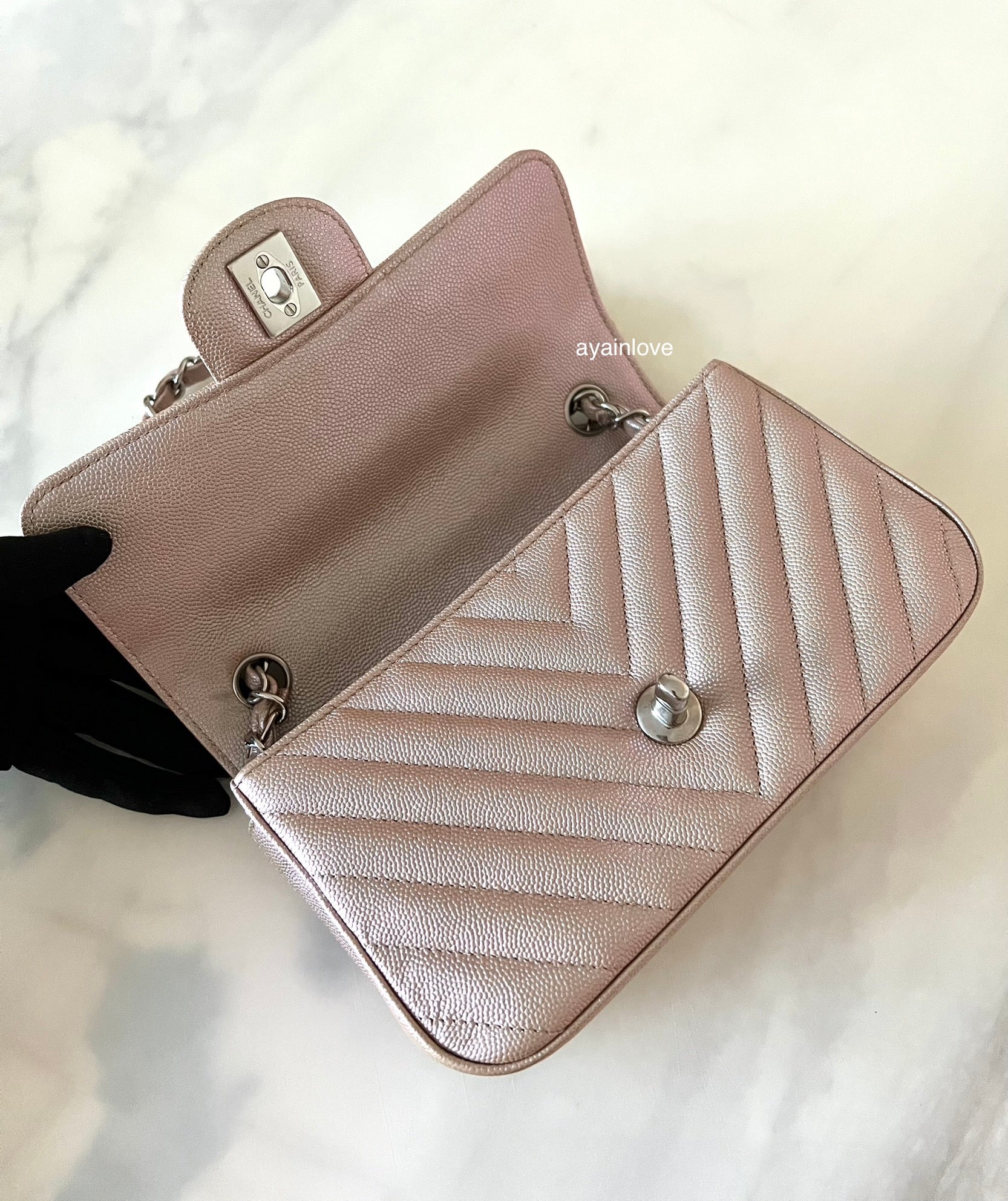 CHANEL, Bags, Chanel Rose Gold Mini Flap Bag 7b