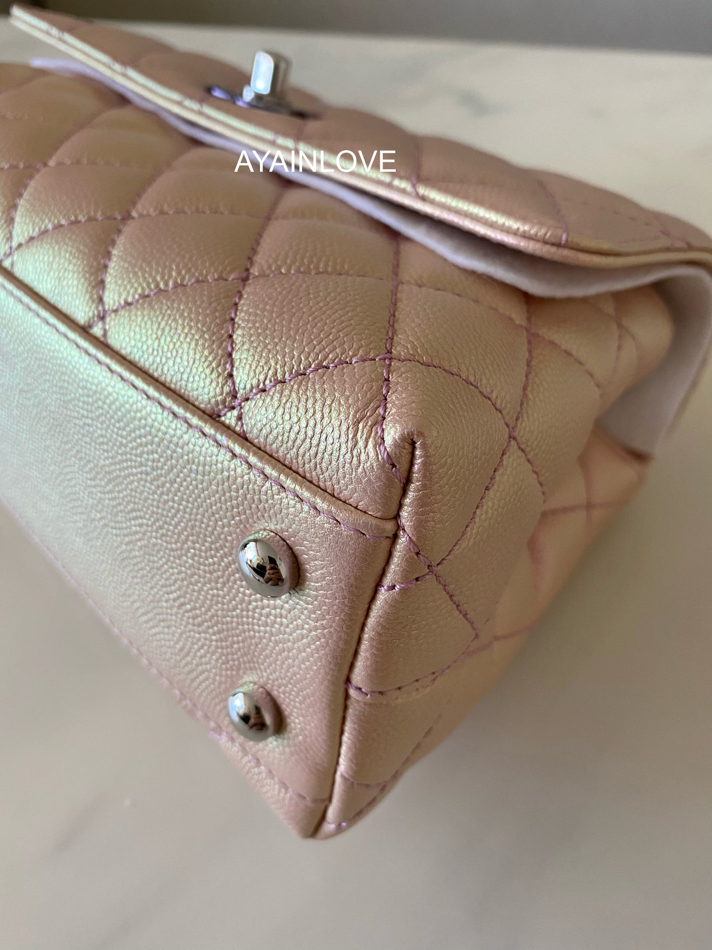 coco chanel pink wallet