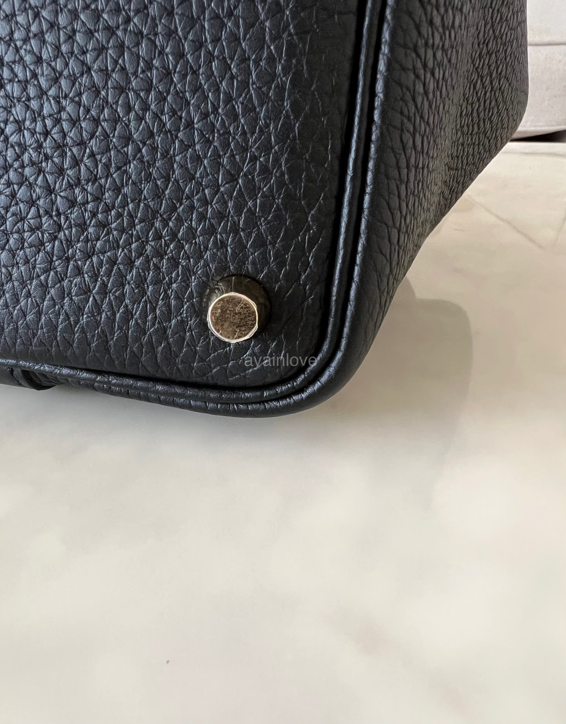 Hermès Black Clemence Picotin Lock 18 Gold Hardware, 2023
