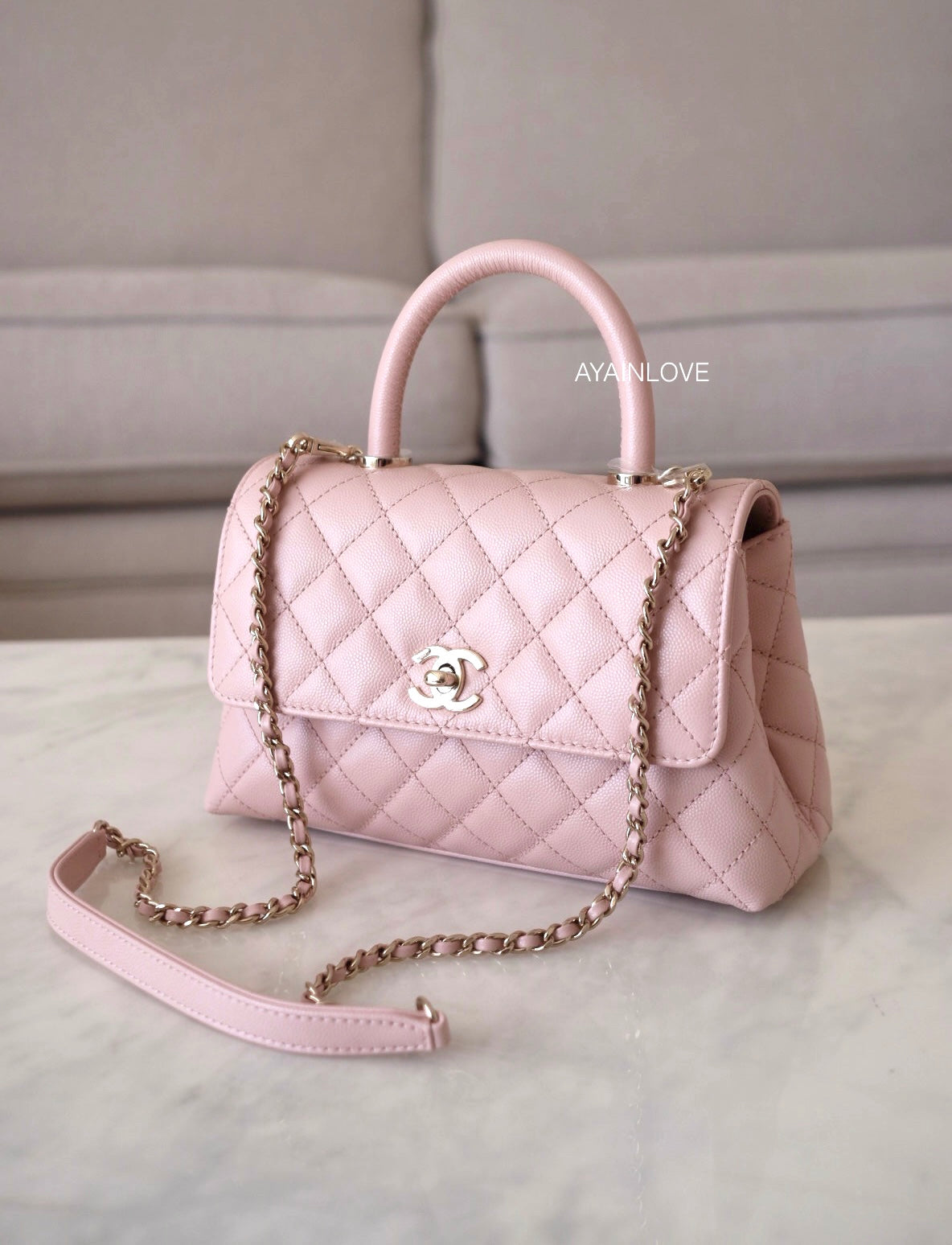 Real Luxe - Chanel Coco Handle Small Size. This bag is very hard