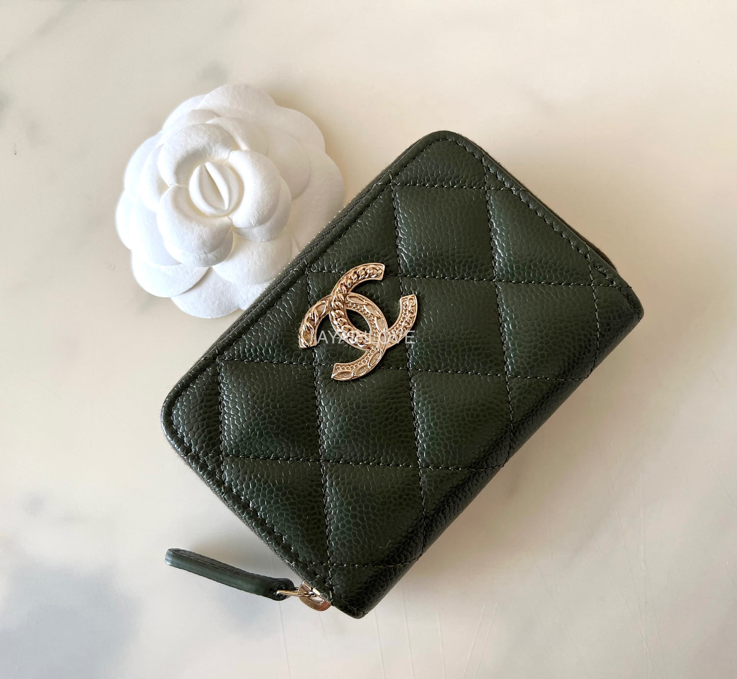 Chanel Lime Green Caviar Oversized Shoulder Bag