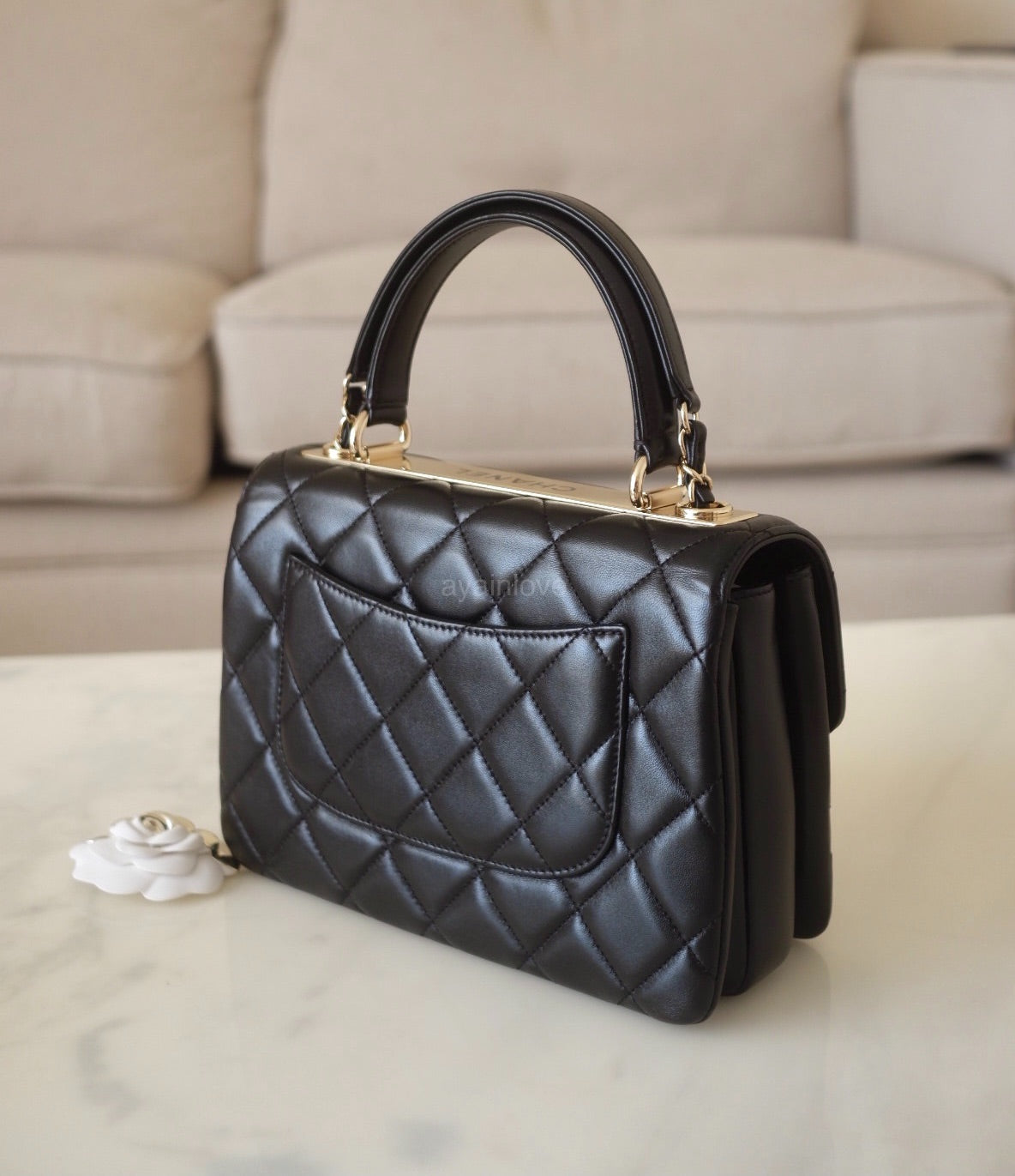 Chanel Small Classic Flap Black Caviar Gold Hardware - Luxury Shopping