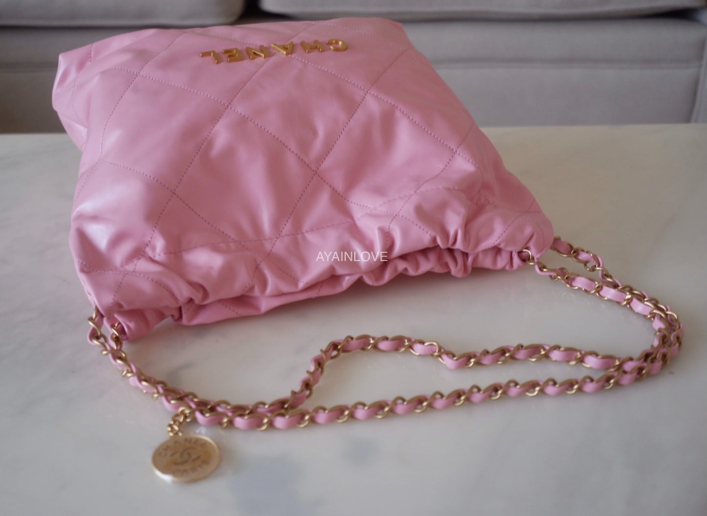 chanel pink bag